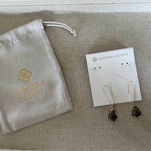 Kendra Scott Grey/Brown Natural Stone Drops
